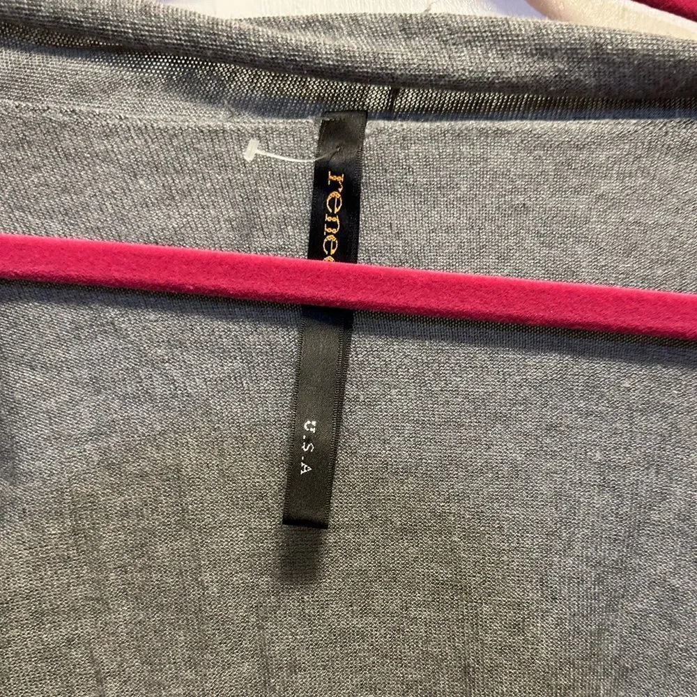One Size Gray Sweater with Buttons - Picture 2 of 3